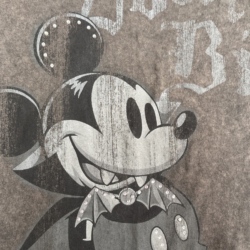 Disney Halloween BLING Women's Mickey Mouse Dracula I Don't Bite T-Shirt 1X - Picture 6 of 12